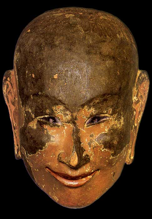 Gigaku mask type "shishiko" by Suteme - 8th century